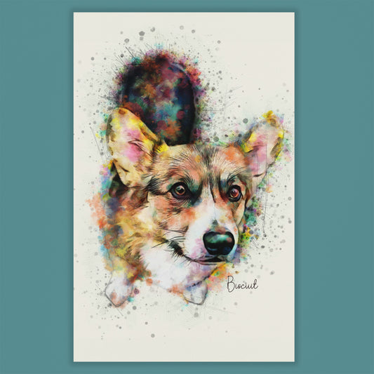 Signature Modern Art Custom Pet Portrait